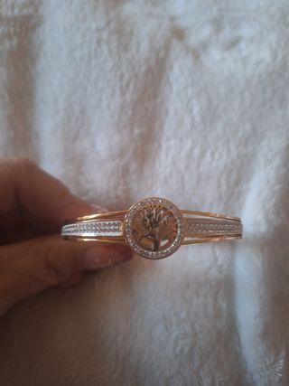 Pulsera caña dorada árbol de la vida
