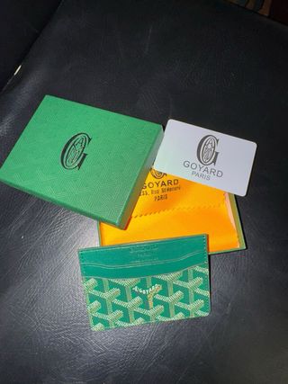 Carteira Porta Cartões Goyard Verde