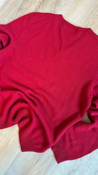 Polo Vintage Ralph Lauren Jersey Lana Rojo Talla M