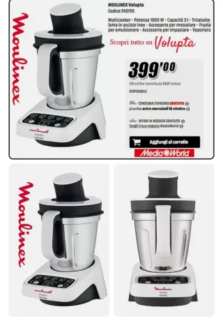 Moulinex Volupta Robot Cuiseur 3L 1000W