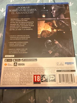 Until Dawn PS5 Juego de Terror