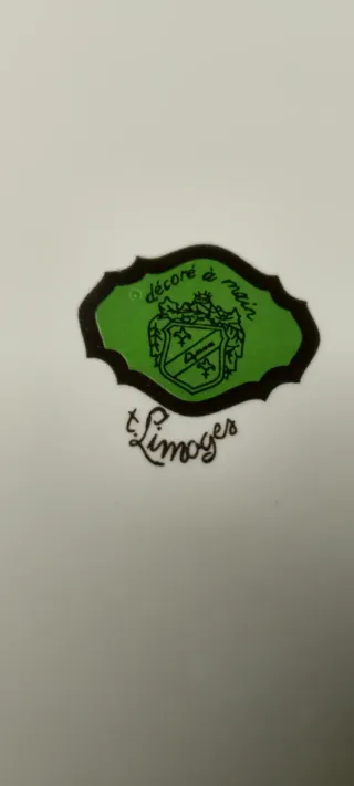 Piatto decorativo Limoges floreale