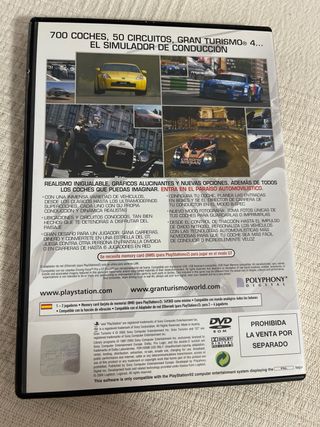Gran Turismo 4 PS2 PAL solo caja y manual sin jueg