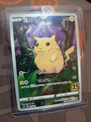 Carta Pokémon Pikachu 25 Aniversario