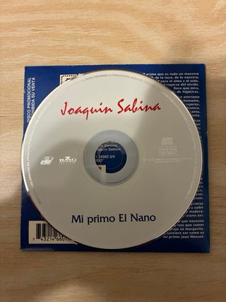 CD Single Joaquín Sabina Mi primo El Nano + carta