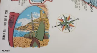 Sobre Primer Día Costa Brava Vintage 1970s