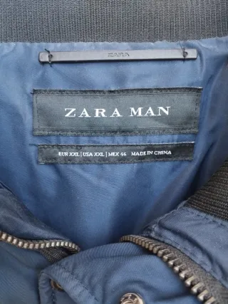 Anorak Zara Hombre Azul