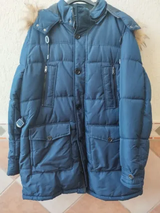 Anorak Zara Hombre Azul