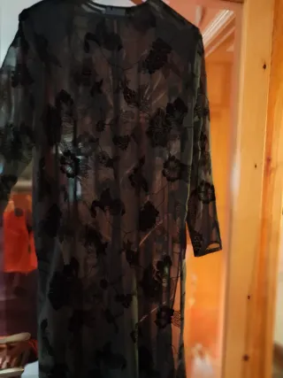 Cardigan Largo Fiesta Negro