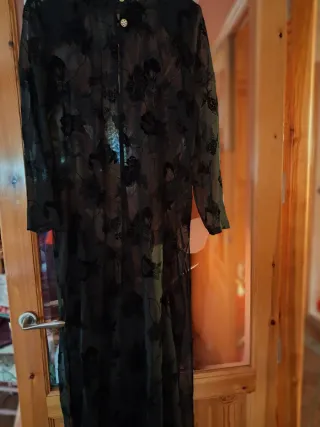 Cardigan Largo Fiesta Negro