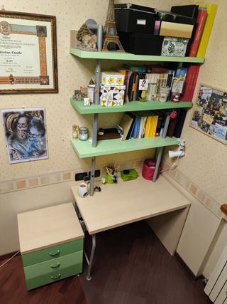 Cameretta a ponte due letti con scala