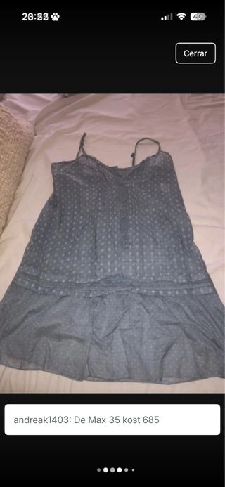 Vestido tunica azul de la marca eseoese talla M