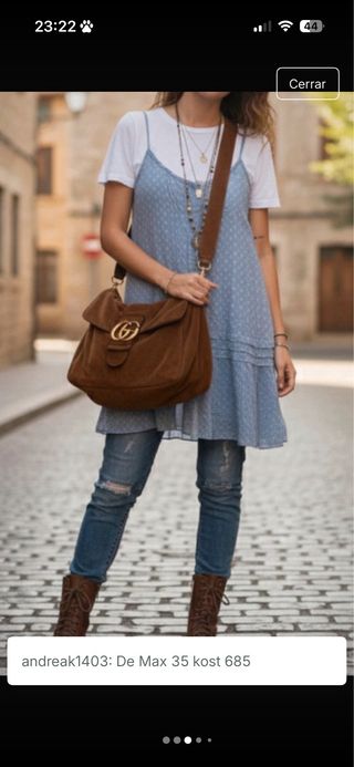 Vestido tunica azul de la marca eseoese talla M