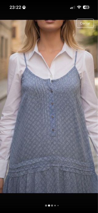 Vestido tunica azul de la marca eseoese talla M