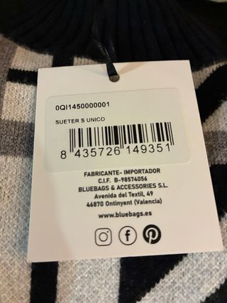 Jersey Amichi Blanco y Negro sin estrenar