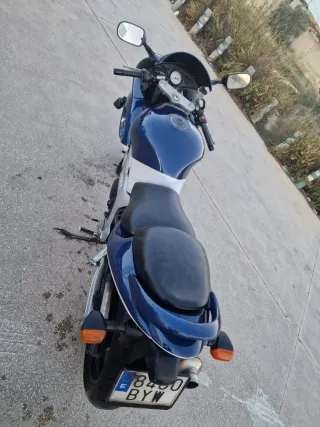 Suzuki SV650 S Azul y Plata