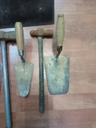 Lote herramientas albañilería