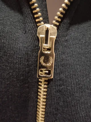 Casaco com fecho Fred Perry azul escuro L