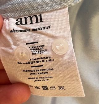 Camisa AMI Paris Azul