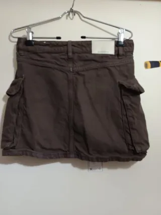 Falda cargo marrón