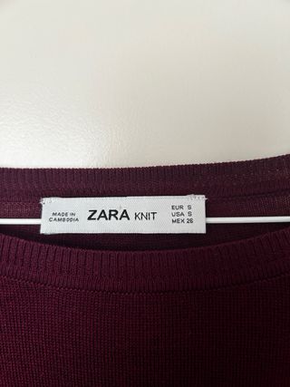 Conjunto punto chaqueta y jersey morado