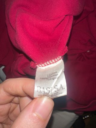 Polo Lacoste Vintage Rojo granate Años 90