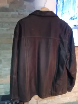 Cazadora de cuero Curiel Marrón