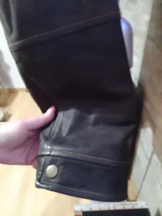 Cazadora de cuero Curiel Marrón