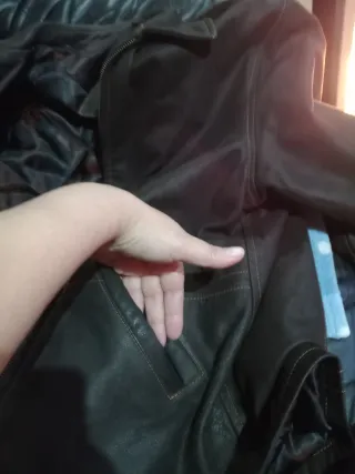 Cazadora de cuero Curiel Marrón