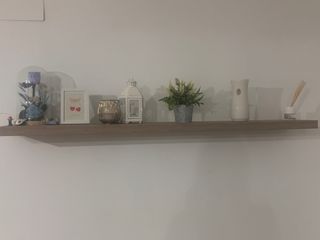 Mueble TV madera y estanteria