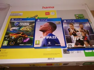 PS4 FIFA 22, Rocket League, UFC 2 Juegos