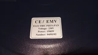 Eléctrica Pizza pan.  43cm. GRANDE
