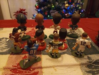 Lote 10 Figuras NFL Small Pros Cabezones