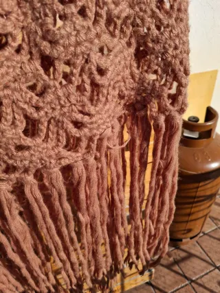 Scialle uncinetto artigianale