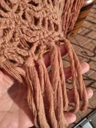 Scialle uncinetto artigianale