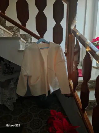 Giacca agnellata beige taglia unica