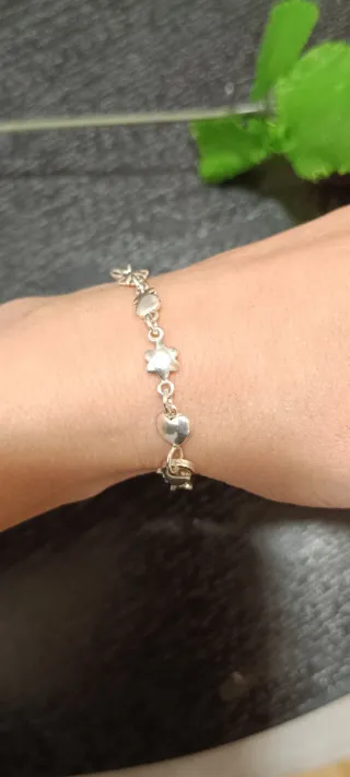 Pulsera Tous Plata Corazones y Estrellas