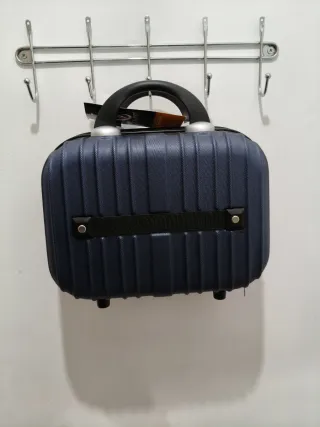 Necessaire de maquilhagem azul
