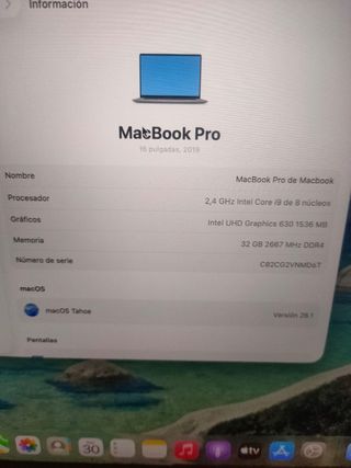 MACBOOK PRO 2019 16'' I9/32/1TB