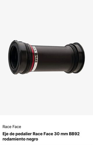 Eje pedalier Race Face 30mm BB92