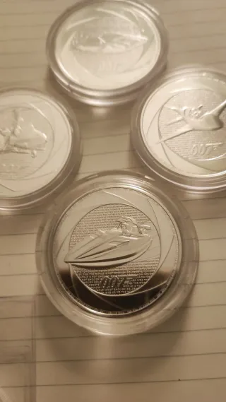 Monedas de Plata Royal Mint de James Bond