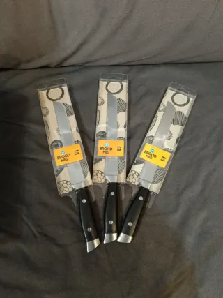 Set 3 Coltelli Pane