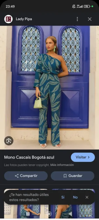 Lady Pipa Mono largo asimétrico con drapeado parte