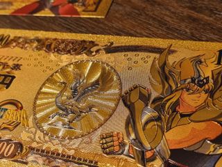 Saint Seiya Bronze Saints set 5 golden banknotes