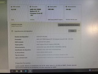 Ordenador Sobremesa y monitor 20"