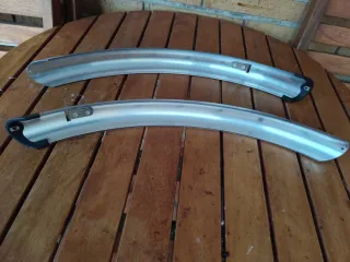 Guardabarros Bici Portátil Plateado