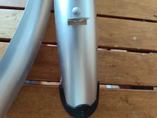 Guardabarros Bici Portátil Plateado