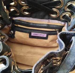 Bolso Jimmy Choo Negro Piel Charol