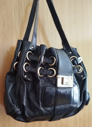 Bolso Jimmy Choo Negro Piel Charol