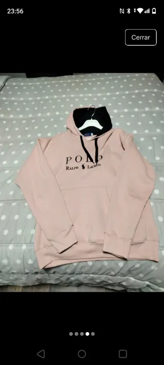 Sudadera Polo Ralph Lauren Rosa Talla L
